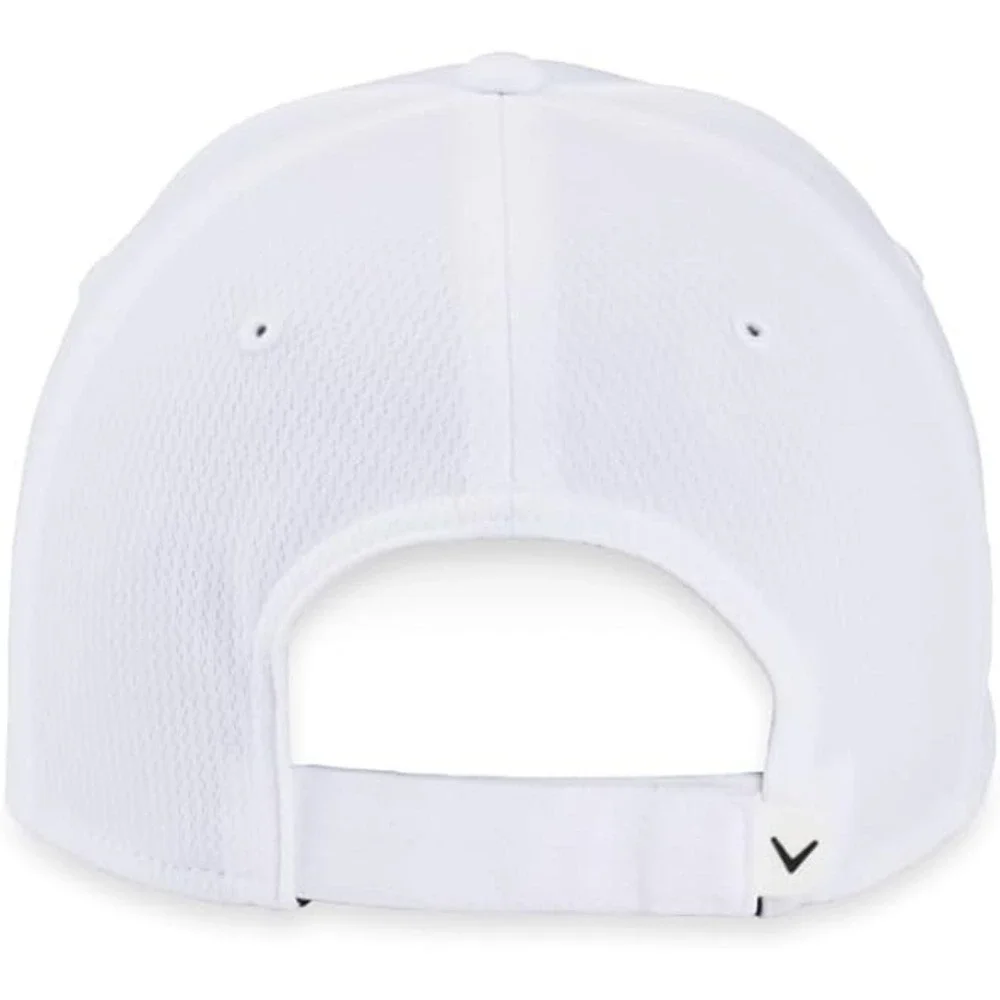 Callaway Unisex Adult Perf Front Crest Str Cap, White - Picture 5 of 5
